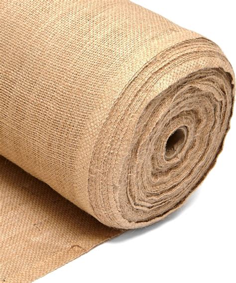 Burlap Jute Fabric - Eleganza Rustic Hessian cut edge - 77cm wide, per ...