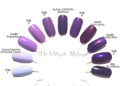 The family of purple | Gel nails, Purple nails, Purple nail polish