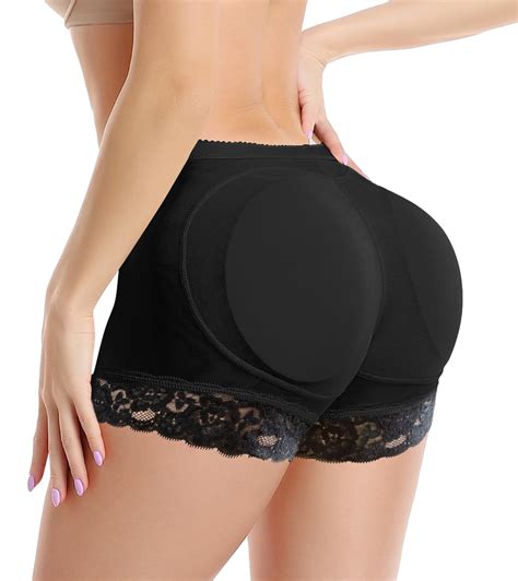 KIWI RATA Womens Seamless Butt Lifter Padded Lace Panties Enhancer ...