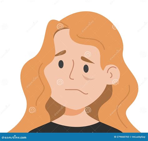 Woman Feel Numbness on One Side of the Face Stock Vector - Illustration ...