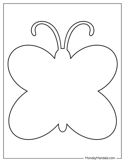 40 Butterfly Templates (Free PDF Printables)