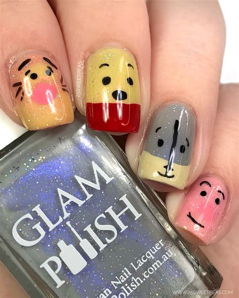 Winnie The Pooh Nail Art