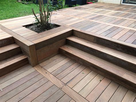 Marches en bois, terrasse en bois | Plan terrasse bois, Terrasse ...