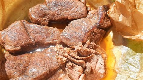 Жареное мясо оленя. Удачный рецепт - YouTube