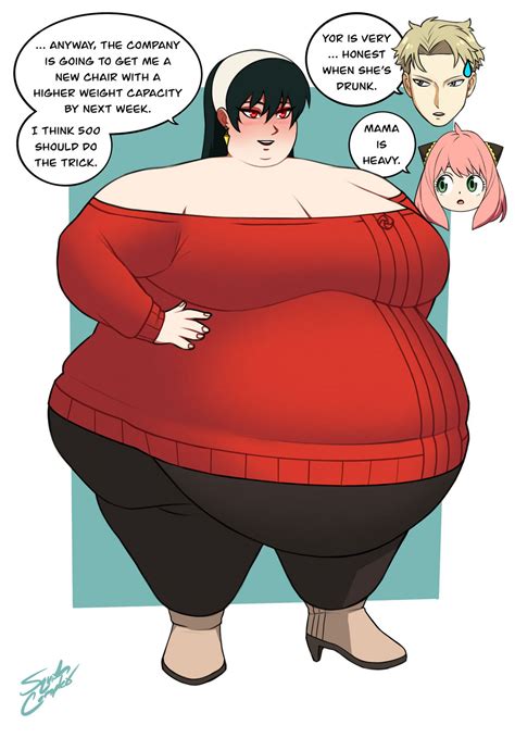 Yor's Weight Gain - Part 9 [END] by SquishComplex on DeviantArt