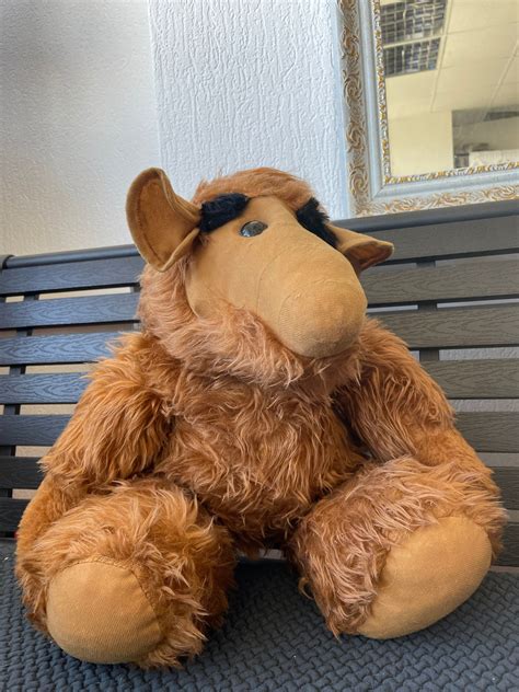 Vintage ALF the Alien 1980 Brown Furry Plush Stuffed Animal Toy Size 52 ...