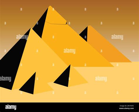 vector illustration of the pyramids Stock Vector Image & Art - Alamy