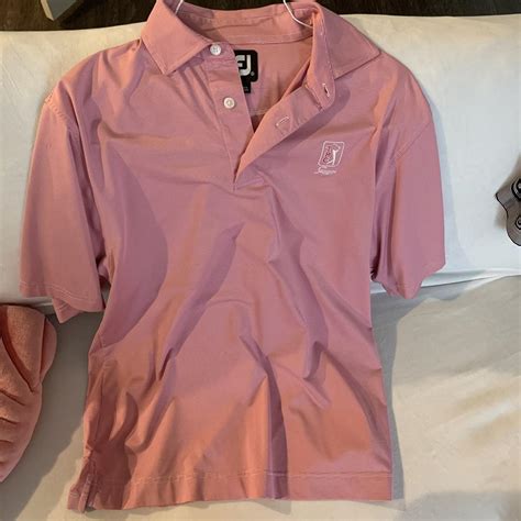 FootJoy Men's Pink Polo-shirts | Depop