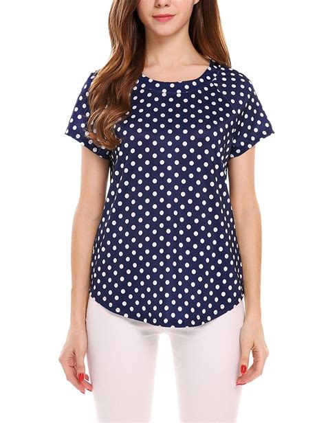 Women's Clothing, Tops & Tees, Knits & Tees, Women's Casual Round Neck ...