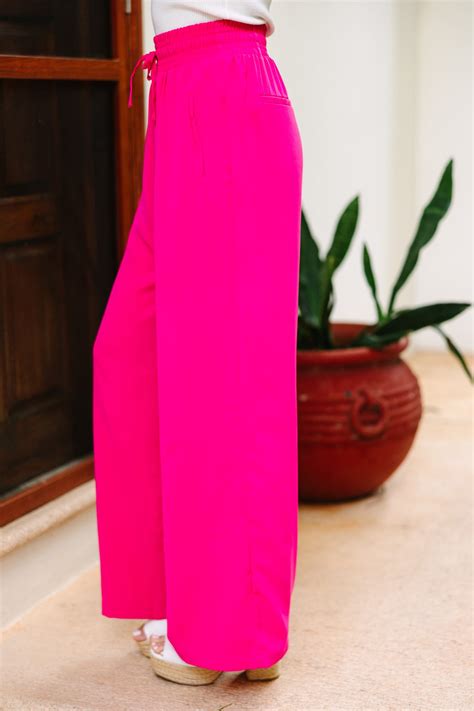 On My Heart Fuchsia Pink Wide Leg Pants - Shop the Mint