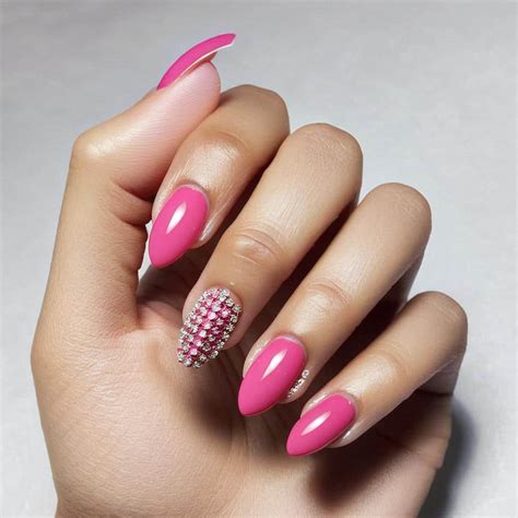 37 Hot Pink Nail Designs To Shine All Day