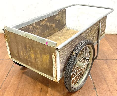 Lot - Vintage Two-Wheel Garden Cart