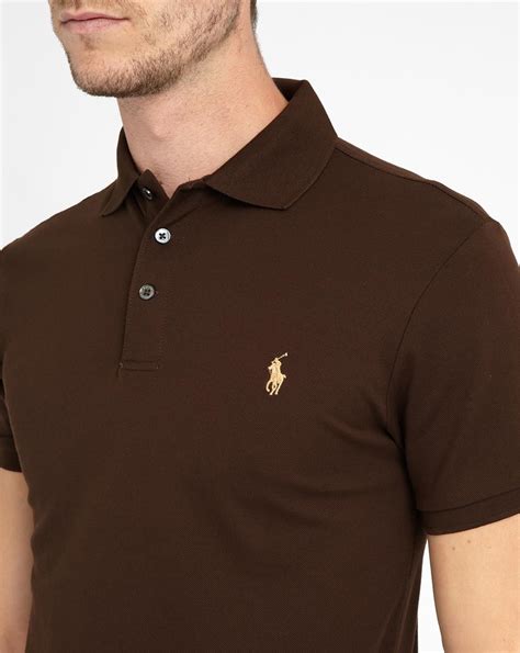 Mens Polo Shirt Brown at Jean Begaye blog