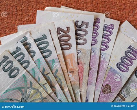 Czech Koruna Notes, Czech Republic Stock Photo - Image of bank, banking: 106948220