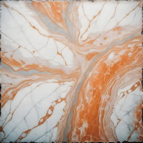 Premium Photo | A marble with a white and orange pattern on it
