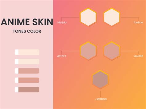 Anime Skin Color Palette