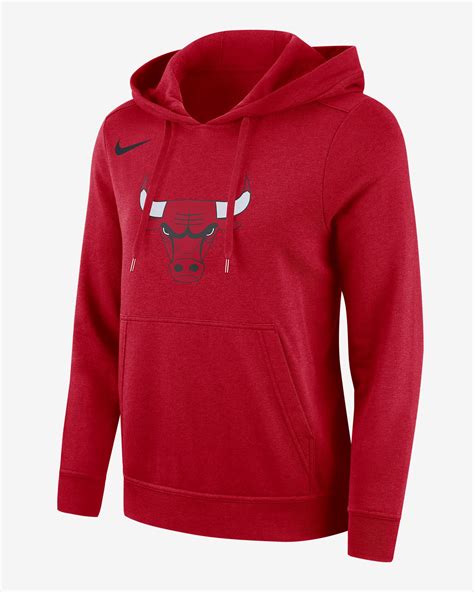Chicago Bulls Club Women's Nike NBA Fleece Pullover Hoodie. Nike IE