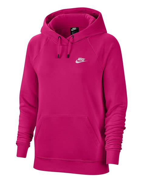 Nike Womens Essential Fleece Hoodie - Pink | Life Style Sports EU