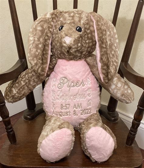 Stuffed Animal Bunny Rabbit, Stuffed Toy, Personalized Stuffed Animal ...