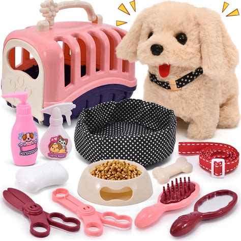 Amazon.com: G.C 13Pcs Dog Toys for Kids Girls, Walking Barking ...
