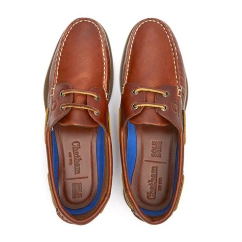 Chatham Mens Deck II G2 Chestnut Leather Boat Shoes - Outback Outfitters
