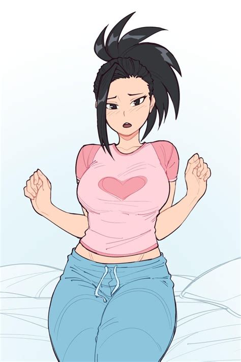Momo Rockin her PJs💦 | My Hero Academia | Character art, Anime ...