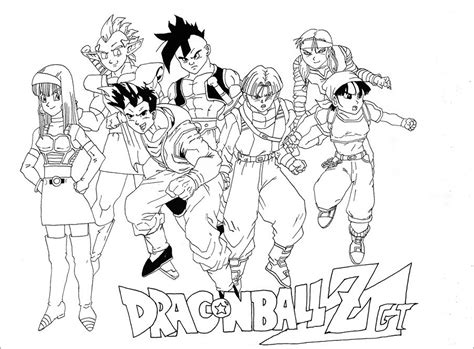 Dragon Ball Z Gt Coloring Pages to Print - ColoringBay