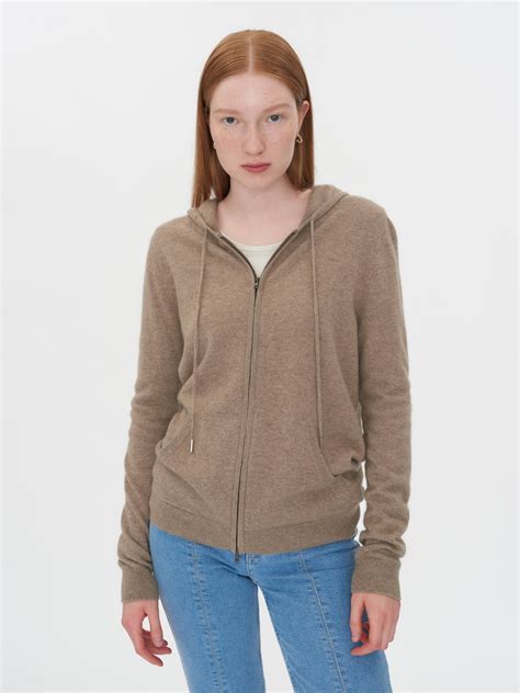 Cashmere Hoodie Womens | Cashmere Zip Hoodie | GOBI Cashmere