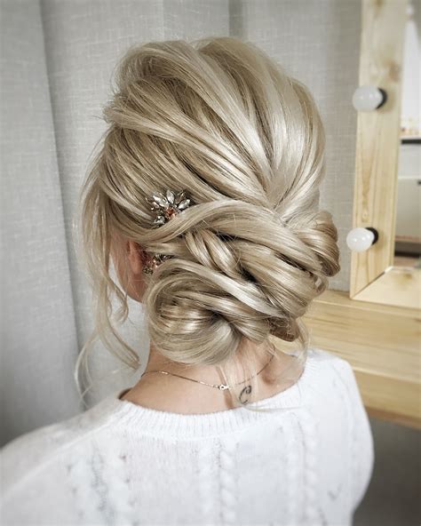 wedding guest hairstyles blonde updo julia_alesionok | Deer Pearl Flowers