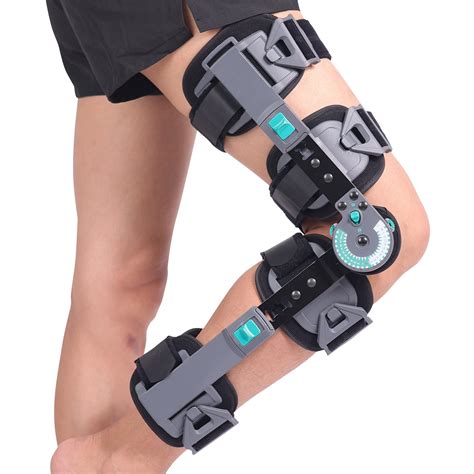 Hinged Knee Brace Post Op Rom Adjustable Recovery Support For Acl ...