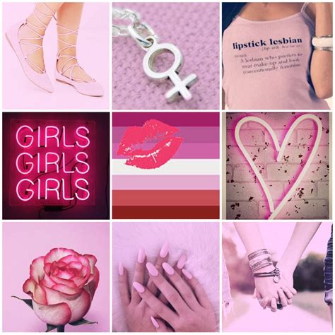 Download Pink Lesbian Aesthetic Montage Wallpaper | Wallpapers.com