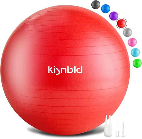 Amazon.com: kisnbld Exercise Ball, Extra Thick Yoga Ball for Workout ...