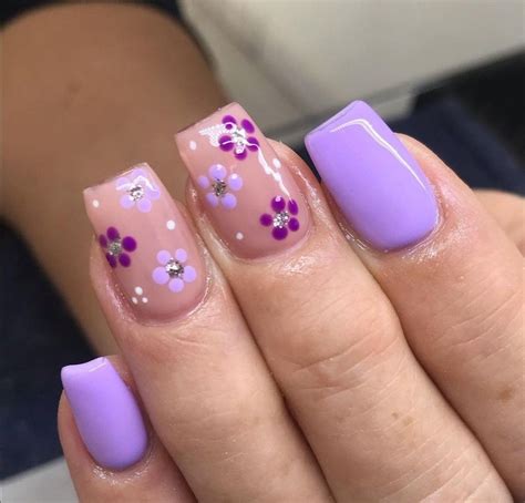 Pin by Elizabeth Ramírez on uñas | Purple acrylic nails, Purple nails ...