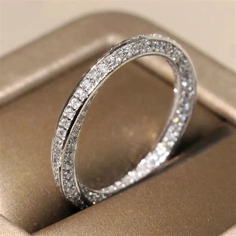 Кольцо обещание из серебра 925 пробы с фианитом | AliExpress