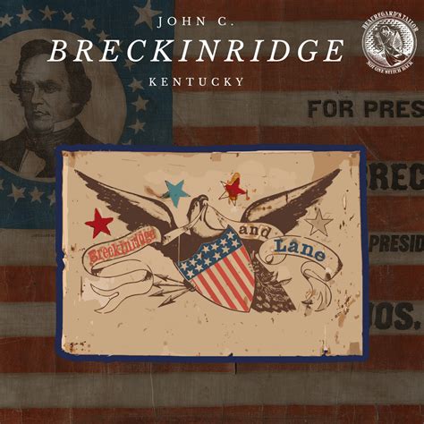 John C. Breckinridge 1860 Campaign Eagle Flag Stickers – Beauregard's ...