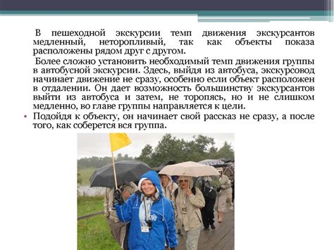 Организация экскурсионной деятельности. Техника ведения экскурсий ...