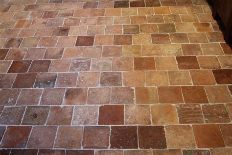 Antique French Salmon Nuanced Terracotta Floor Tiles - we sell them per ...