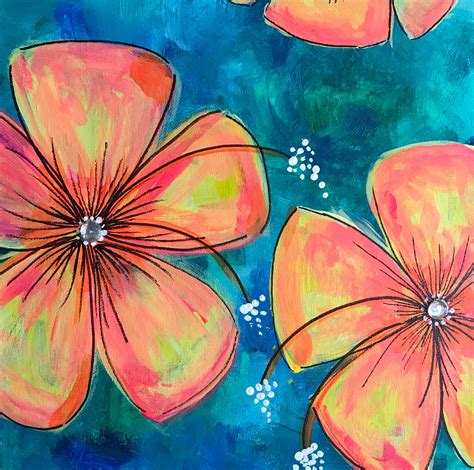 Hawaiian Flower Painting