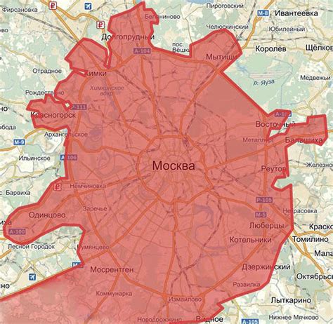 Расширение Москвы в 2021-2022 гг. Карта новых границ, присоединяемых ...