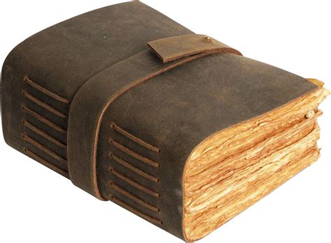 Amazon.com : LEATHER VILLAGE Leather Journal - 288 Vintage Deckle Paper ...