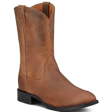 Ariat Men's Heritage Roper Western Boots, Size 13 - Distressed Brown (1 pair) Delivery or Pickup ...