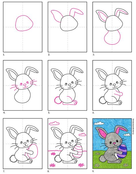 How to Draw the Easter Bunny · Art Projects for Kids