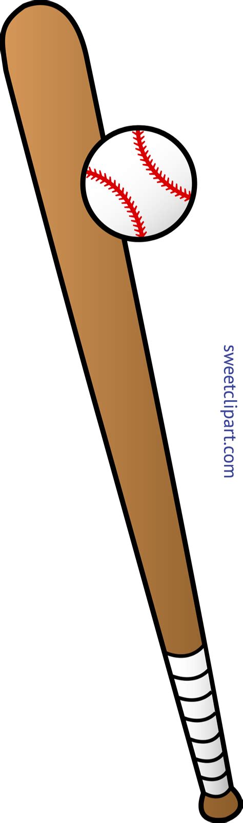 Baseball Ball And Bat Clip Art