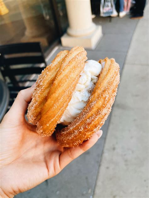 [I ate] CHURRO ICE CREAM SANDWICH : r/food