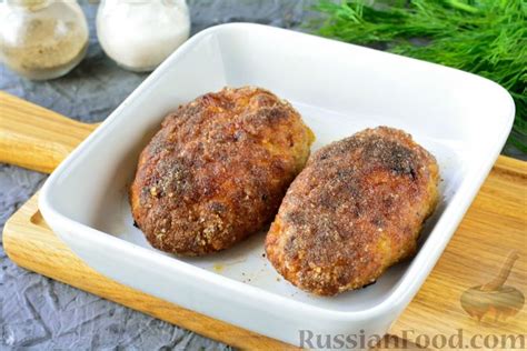 Рецепт: Зразы из свинины с грибами (в духовке) на RussianFood.com