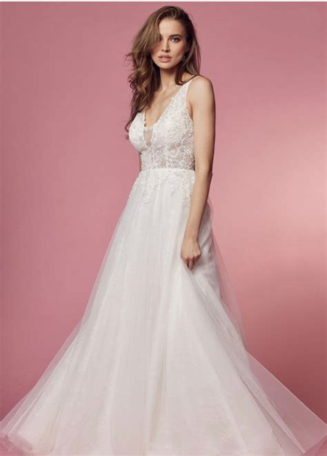 Sheer Lace Wedding Gown