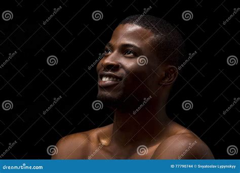 Naked Black Man Posing in Studio Stock Photo - Image of fashion, adult ...