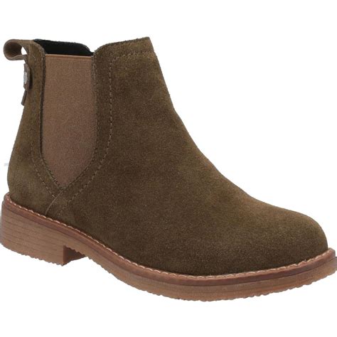 Hush Puppies Maddy Women s Suede Water Resistant Boot - Khaki