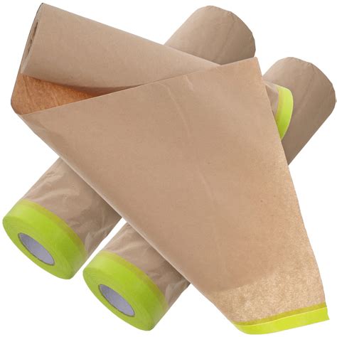 MAGICLULU 3 Rolls Masking Paper Paint Masking Tape and Drape Auto ...