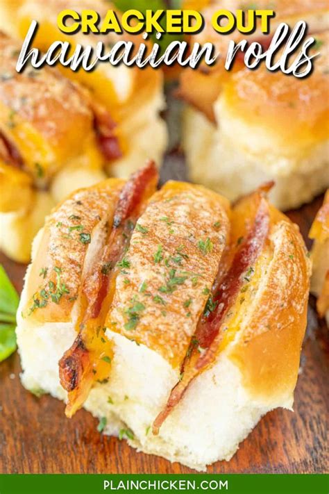 Cracked Out Hawaiian Rolls - Plain Chicken